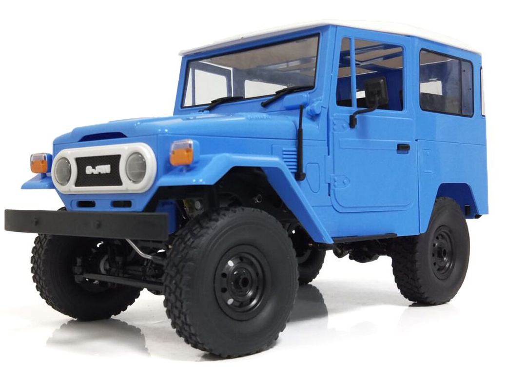 Автомобиль внедорожник WPL C34 4WD, с подсветкой, синий фото