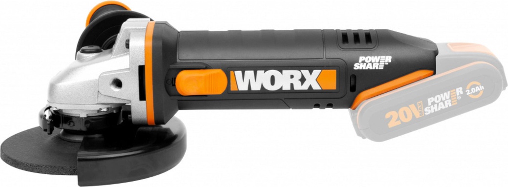 Угловая шлифмашина аккумуляторная WORX WX803.9 фото