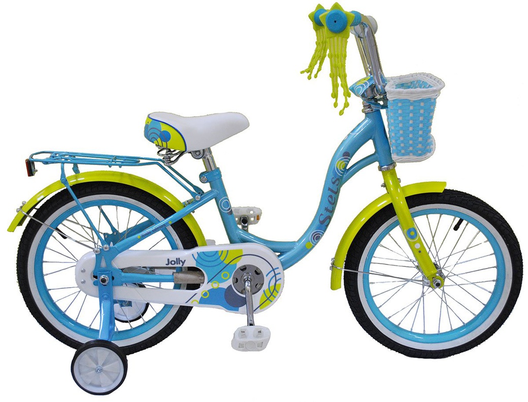 Велосипед Stels 16" Jolly V010 (LU092129) Зелёный/Голубой фото