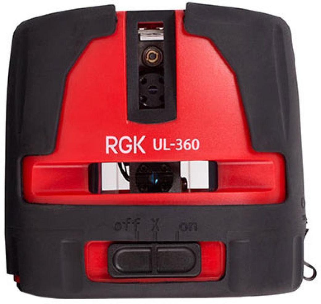 Лазерный нивелир RGK UL-360 (дальн.40м, точн.±2/10мм/м, с приемником70м, 0.5кг) фото
