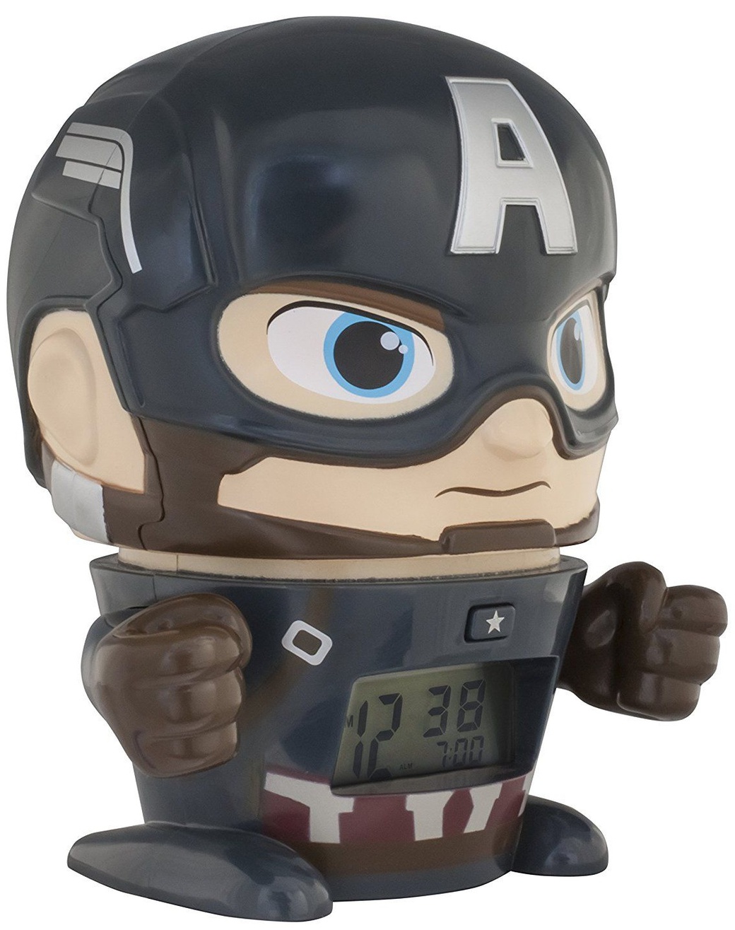 Будильник BulbBotz Marvel, минифигура Captain America 14 см фото
