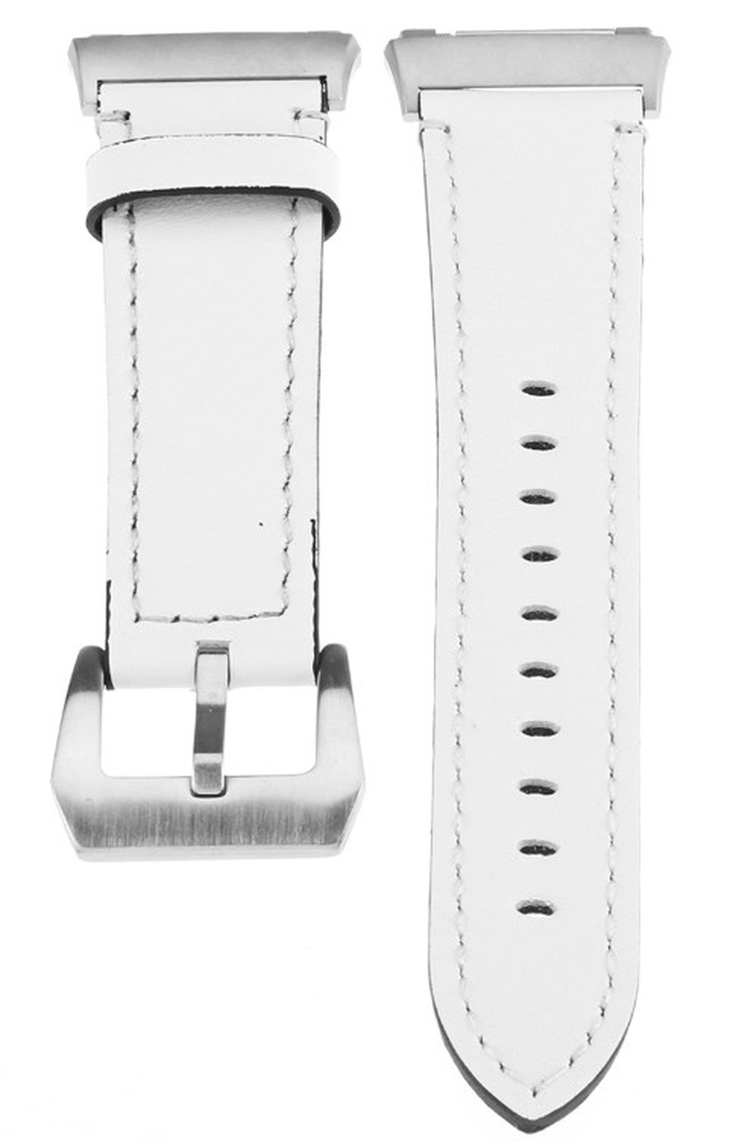 Кожаный ремешок для браслета Fitbit Ionic Fitness Run, белый фото