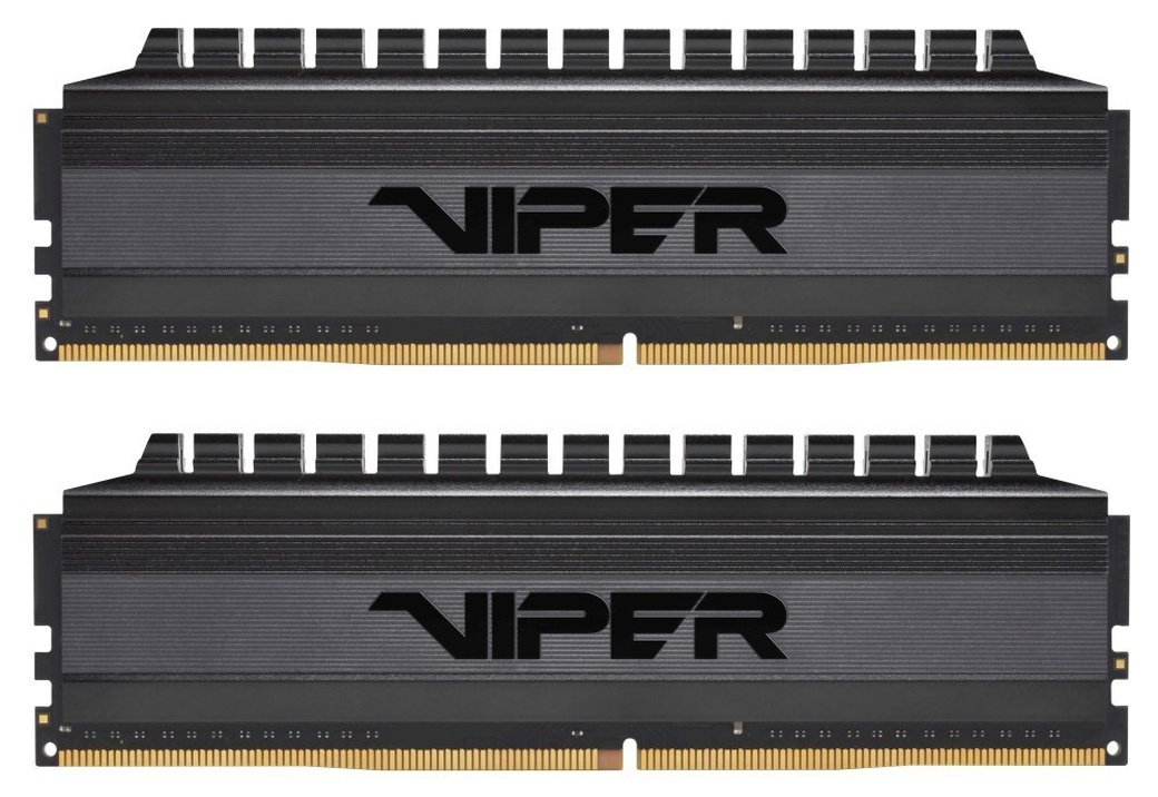 Память оперативная DDR4 64Gb (2x32Gb) Patriot Viper 4 Blackout Gaming 3200MHz (PVB464G320C6K) фото