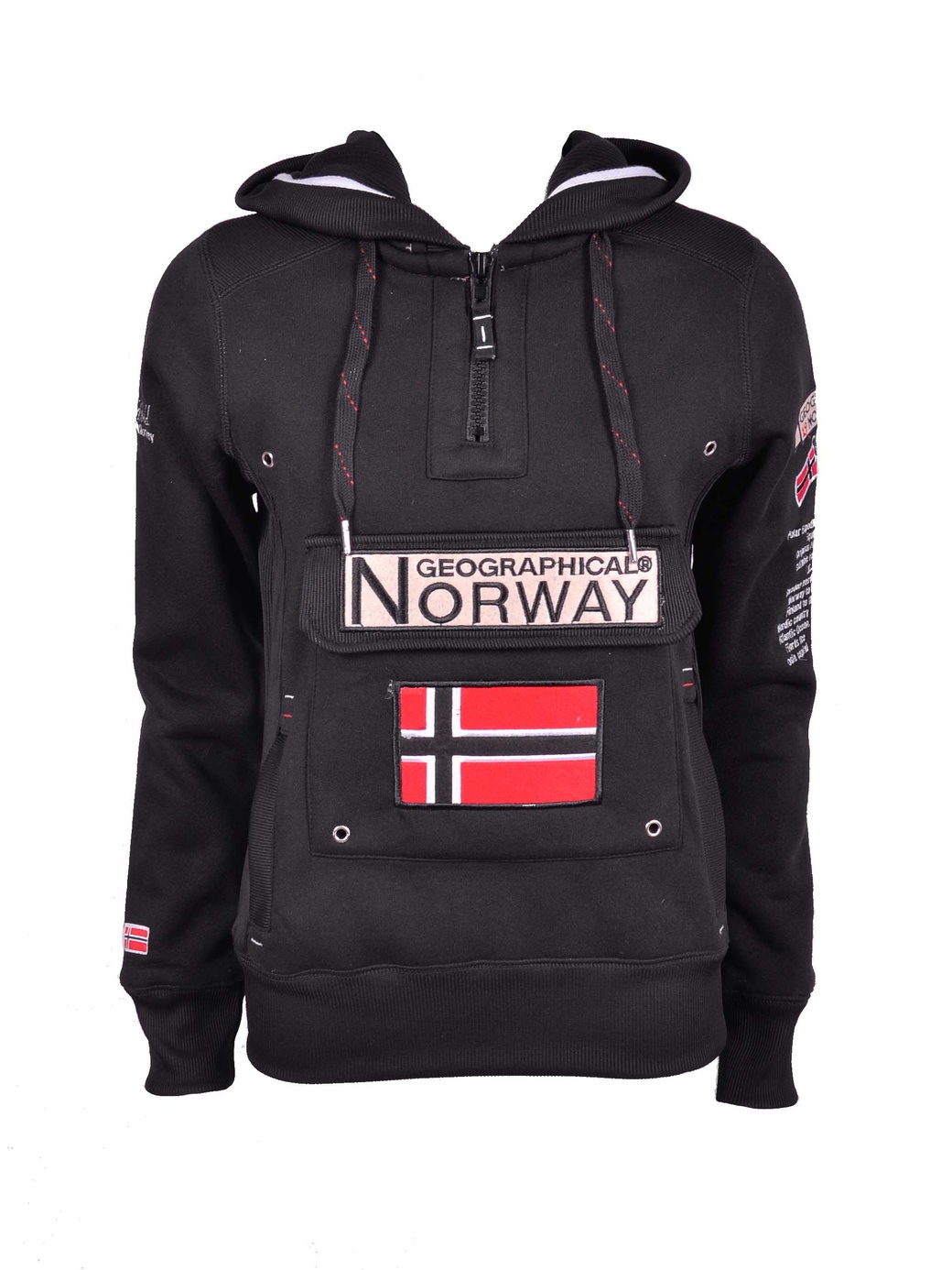 Худи Geographical Norway rbmcpsa589f/gn, черный фото