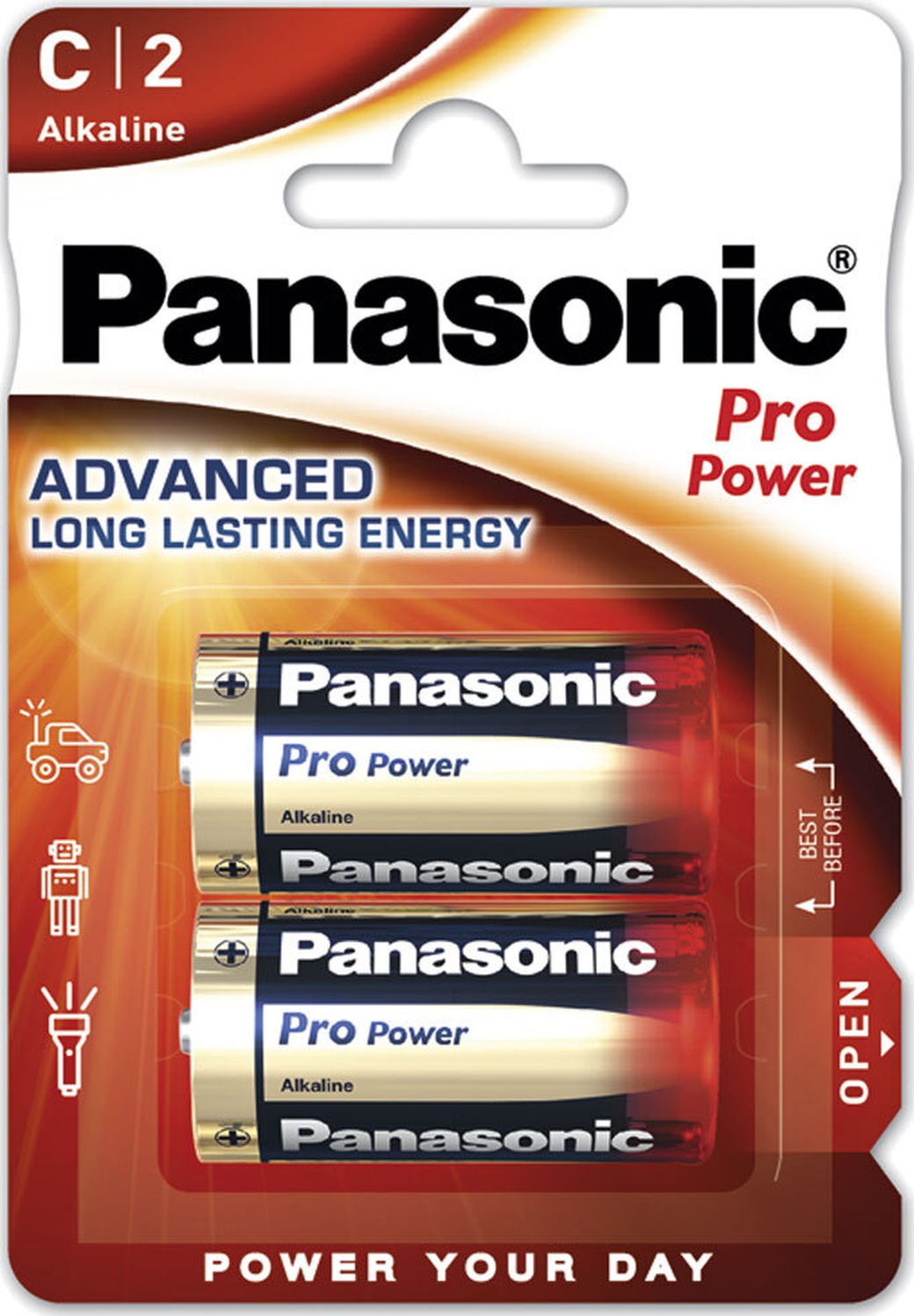 Батарейки Panasonic LR14XEG/2BP C щелочные Pro Power в блистере 2шт фото