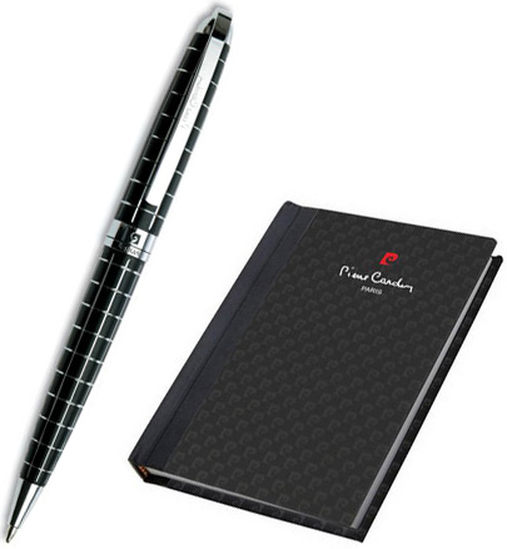 Набор подарочный Pierre Cardin - Black ST, записная книжка и шариковая ручка фото