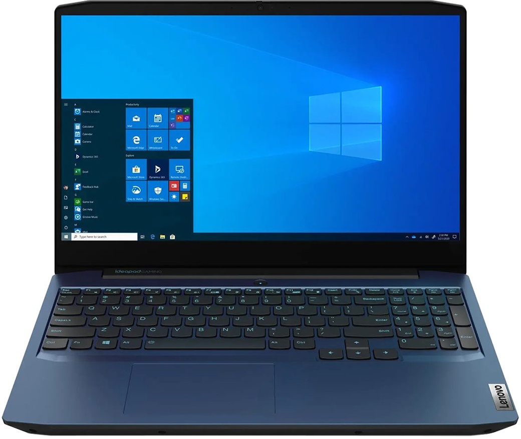Ноутбук Lenovo IdeaPad Gaming 3 15IMH05 (Intel Core i7 10750H 2600MHz/15.6"/1920x1080/8GB/512GB SSD/NVIDIA GeForce GTX 1650 Ti 4GB/DOS), синий фото