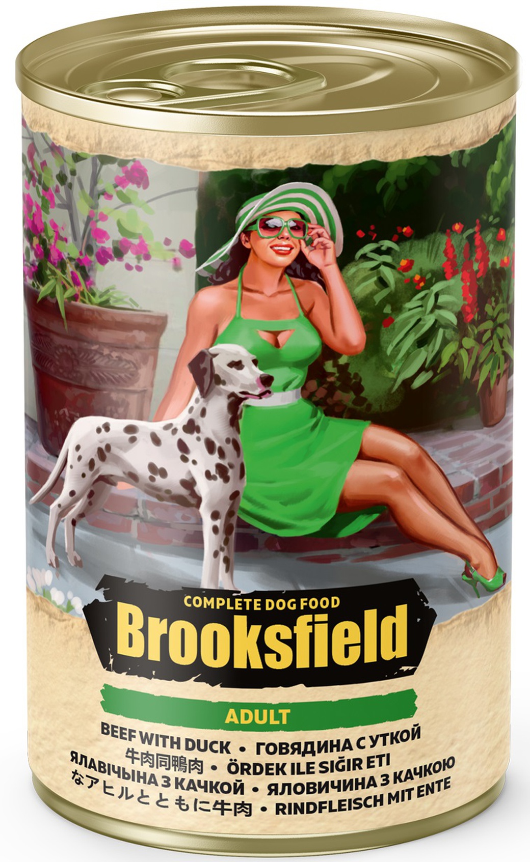 BROOKSFIELD 50174 Adult консервы для собак говядина с уткой 400г фото