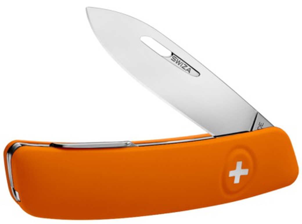 Швейцарский нож SWIZA D02 Standard, 95 мм, 6 функций, оранжевый фото