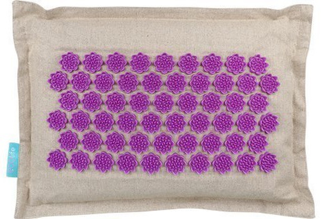 Массажная подушка акупунктурная Gezatone EcoLife 45х34см, фиолетовая фото