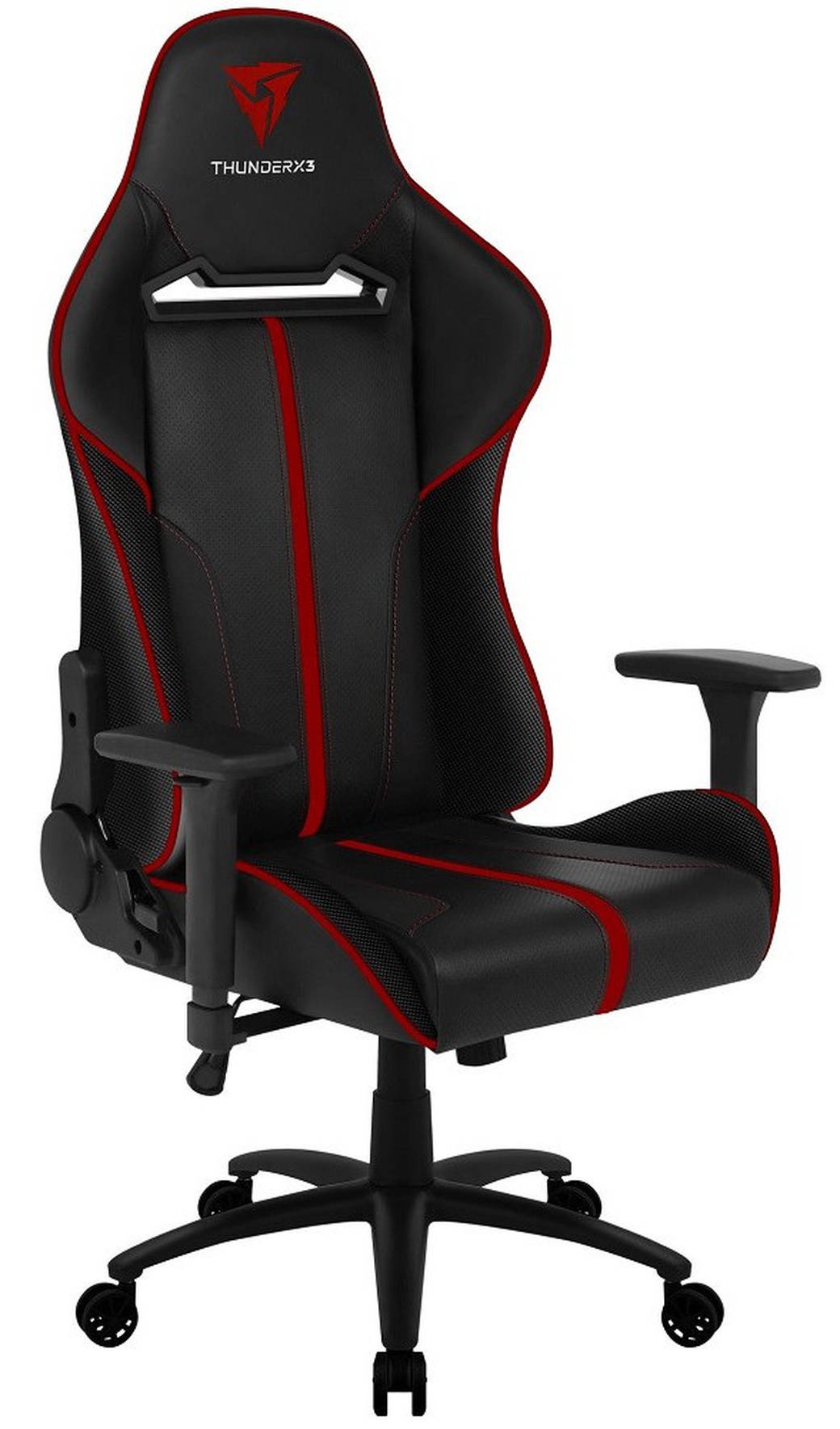 Игровое кресло ThunderX3 BC5-BR экокожа черный/красный фото