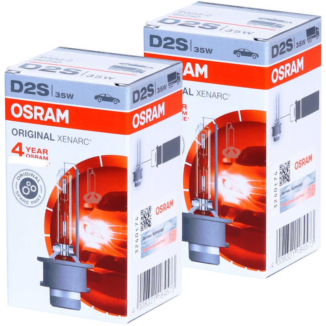 Лампа ксеноновая OSRAM D2S XENARC ORIGINAL, 85V, 35W, 1шт, 66240 фото