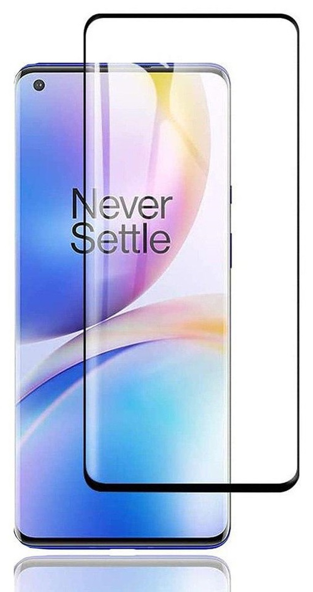 Защитное стекло для OnePlus 8 Pro Full Screen Full Glue черный , Redline фото