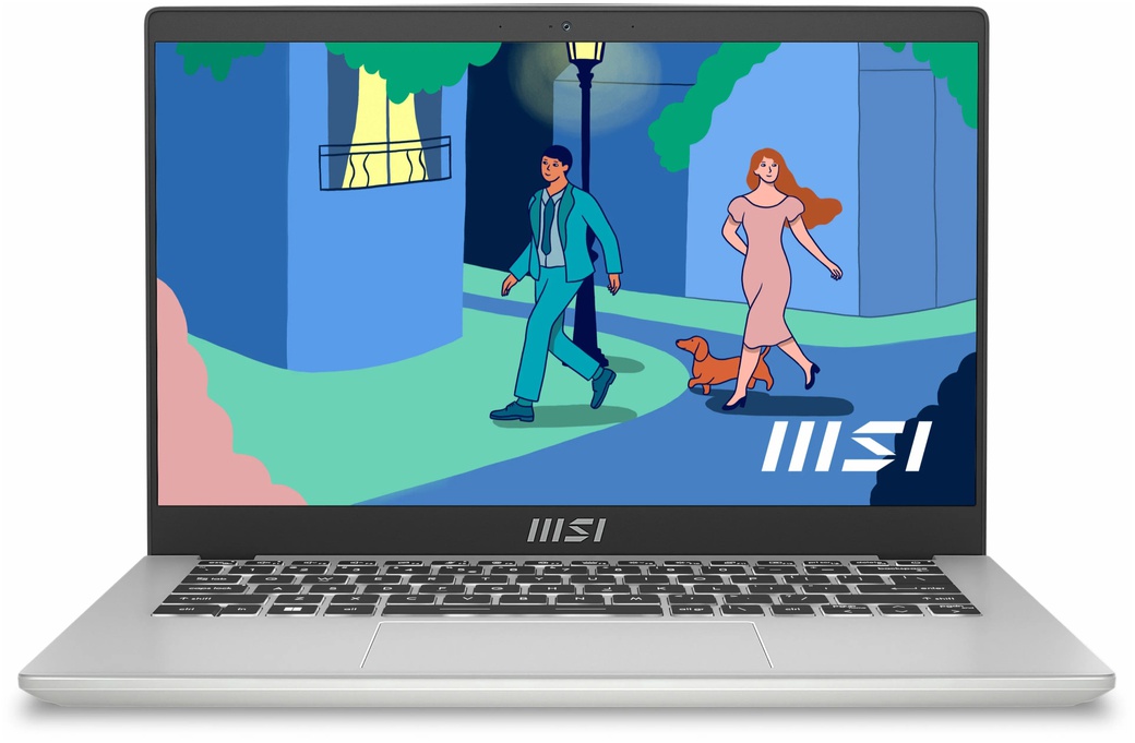 Ноутбук MSI Modern 14 C12M-240XRU (Core i5 1235U8Gb/SSD512Gb/Intel Iris Xe graphics/14"/1920x1080/Free DOS) серебристый фото