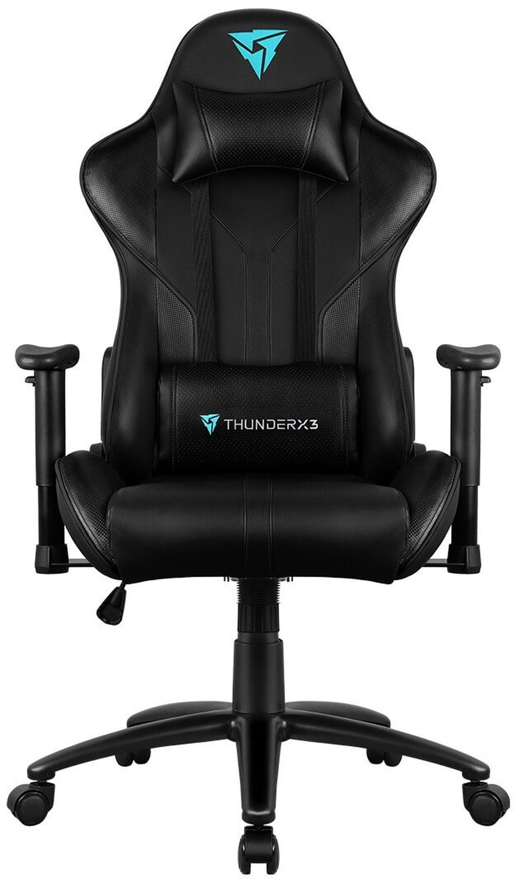 Игровое кресло ThunderX3 RC3 HEX черный/голубой фото
