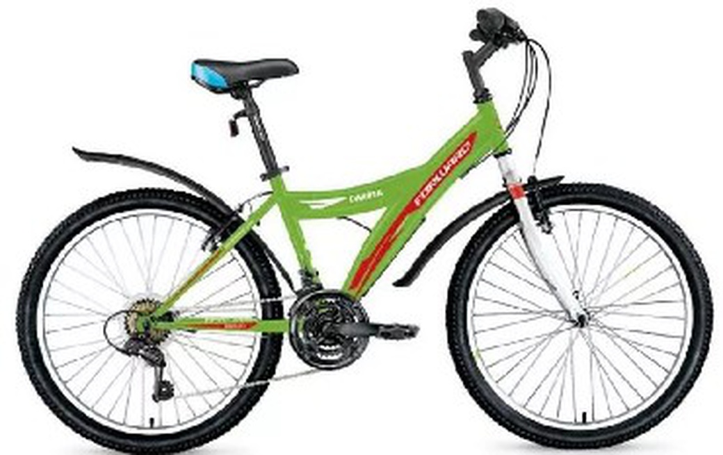 Велосипед 24" Forward Dakota 24 1.0 18-19 г 13' Зеленый/Красный/RBKW91N4P003 фото