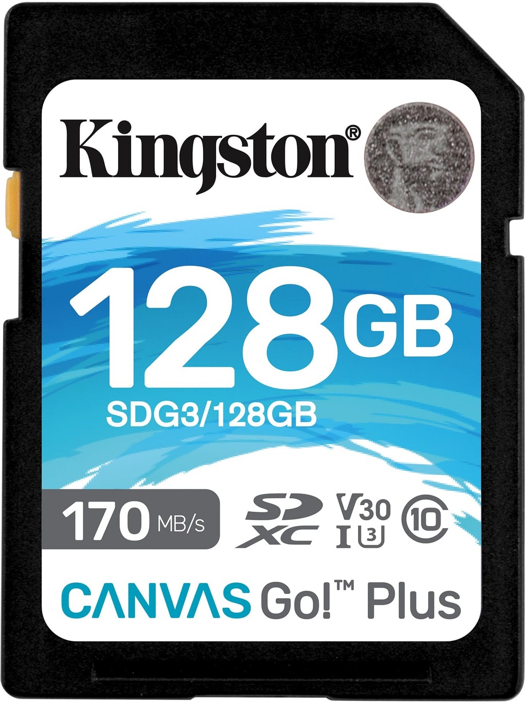 Карта памяти Kingston SDXC Canvas Go Plus Class 10 UHS-I U3 (170/90MB/s) 128GB фото