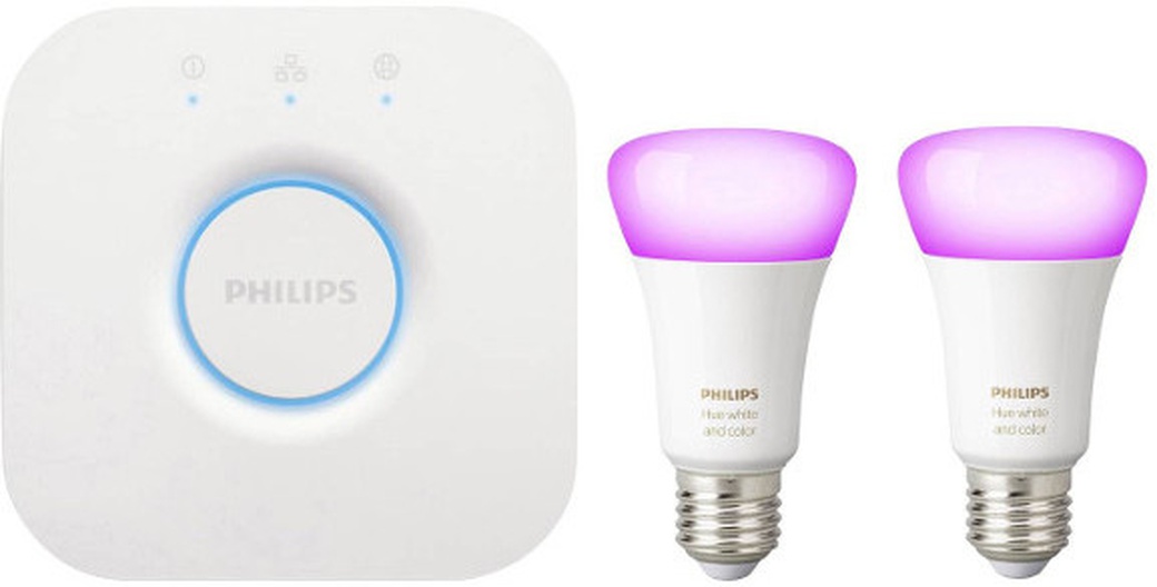 Комплект умных ламп Philips Hue White and Color Ambiance E27 Starter Kit фото