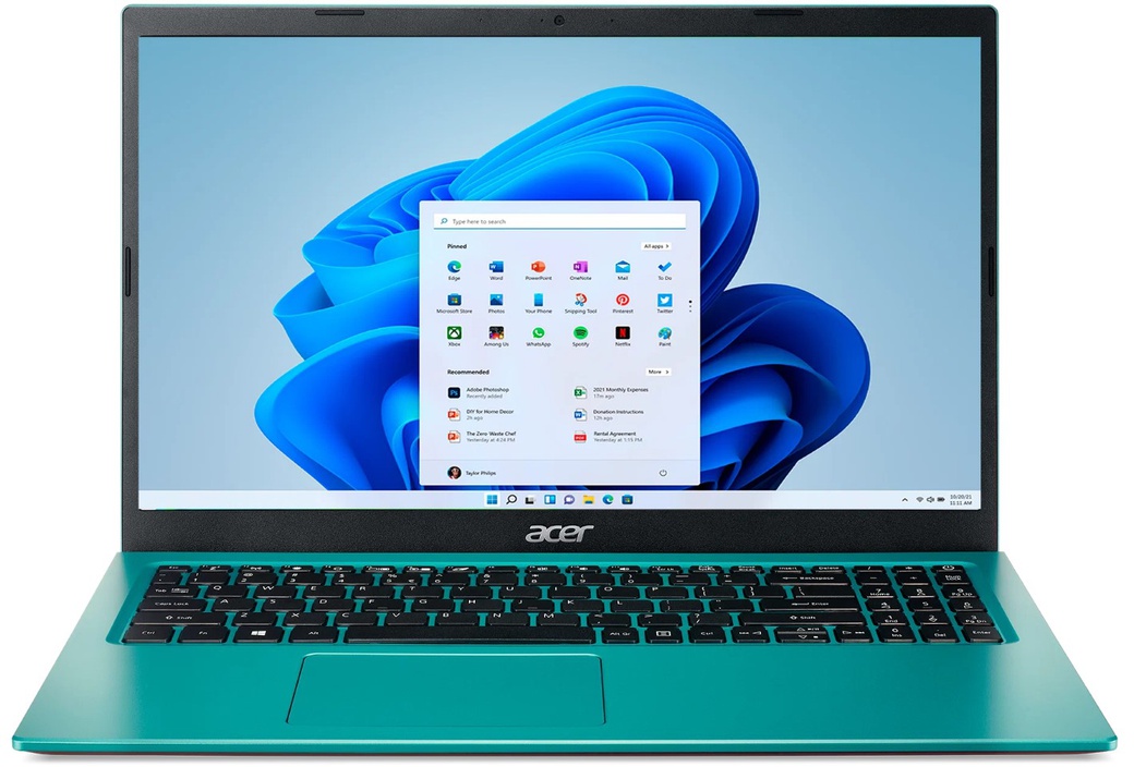 Ноутбук Acer Aspire A115-32-P7AU 15.6'' (Pentium N6000/4GB/128GB SSD/1920x1080/Integrated/W11), синий фото