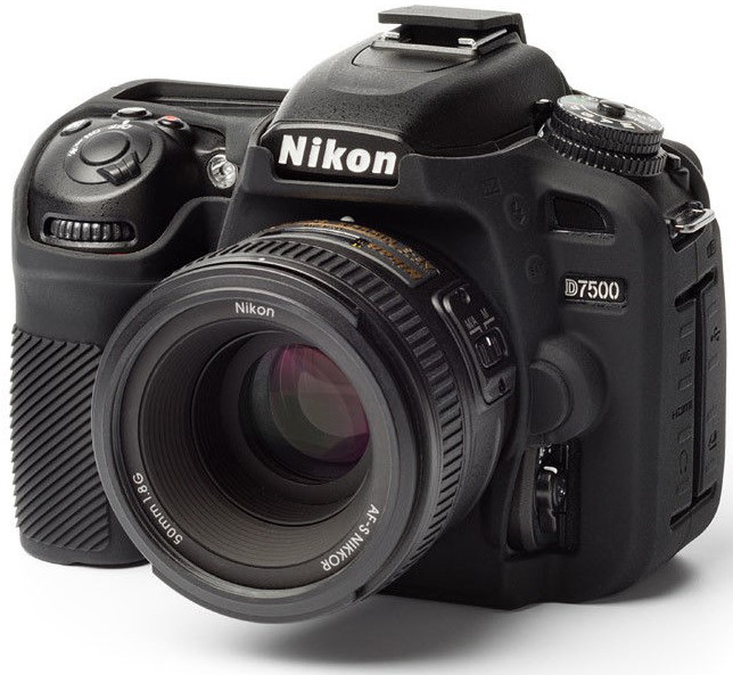 Силиконовый чехол easyCover для Nikon D7500, черный фото