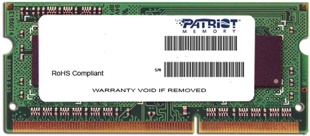 Память оперативная DDR3 SO-DIMM 4Gb Patriot 1600MHz CL11 (PSD34G160081S) фото