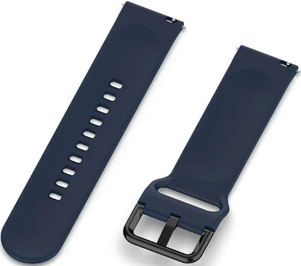 Силиконовый ремешок для часов Small One для Huami Amazfit GTS, темно-синий, 20 мм фото