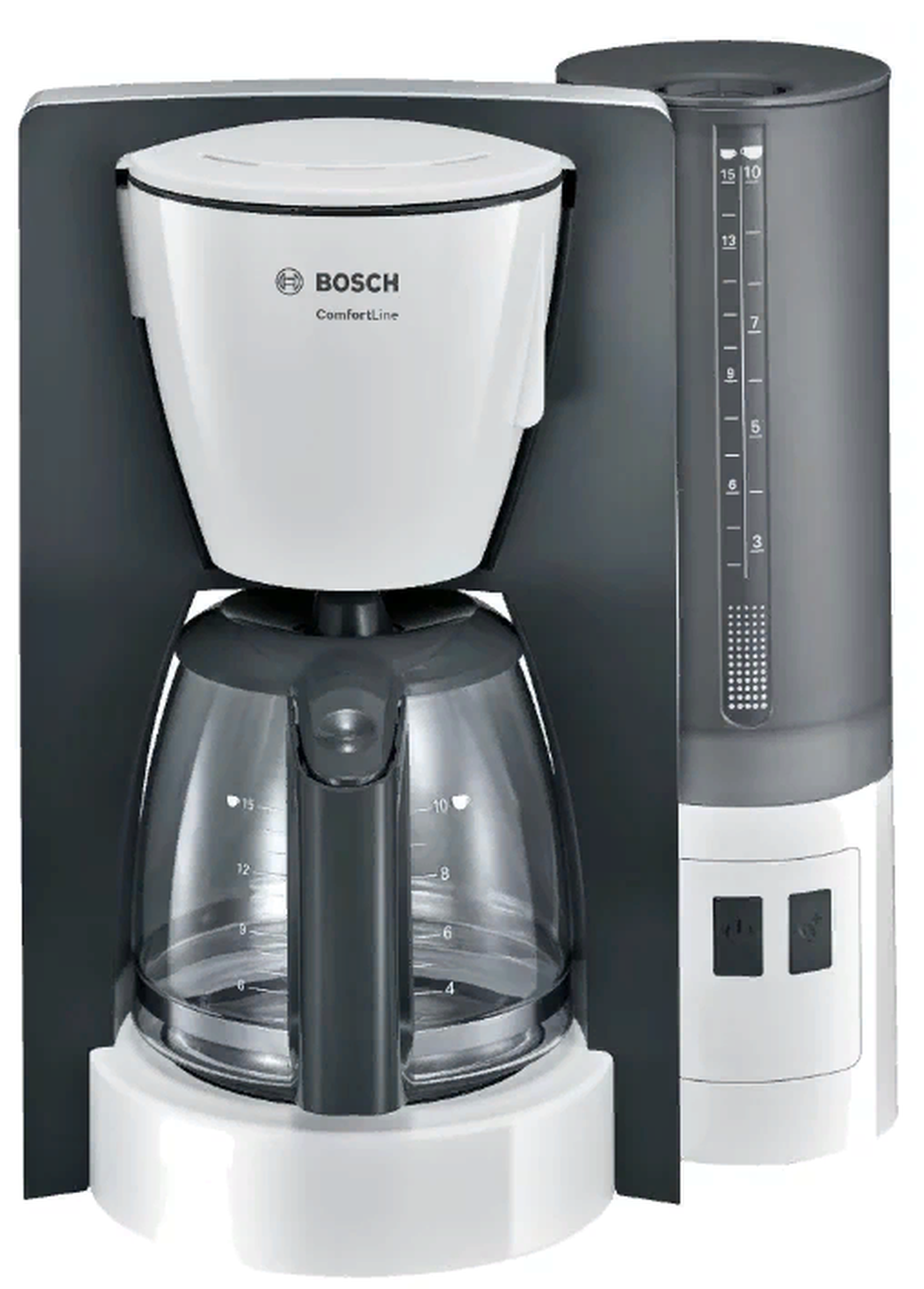 Кофеварка капельная Bosch TKA6A041 1200Вт серый/белый фото
