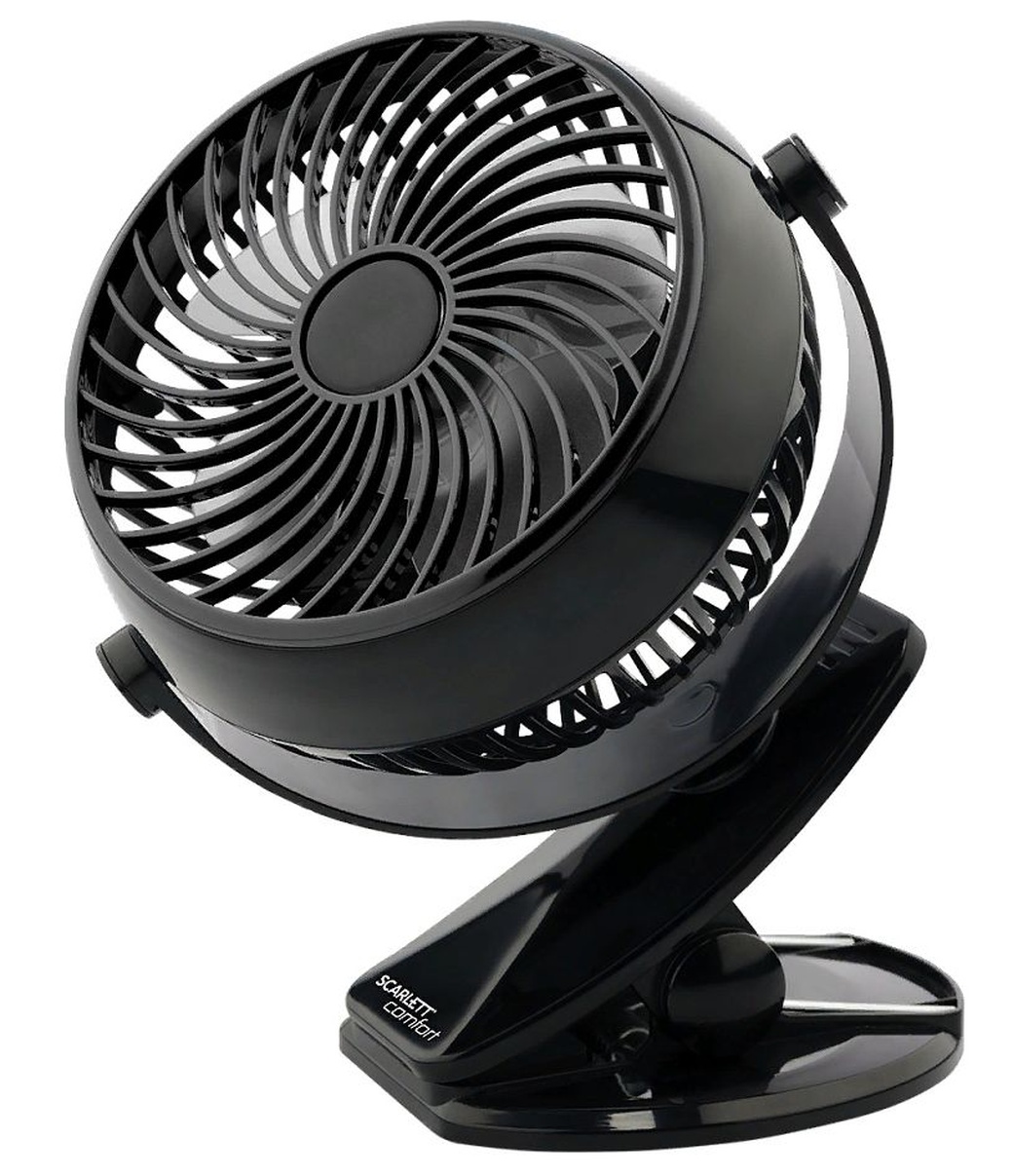 Вентилятор настольный Scarlett SC-DF111S10 3.2Вт скоростей:1 черный фото