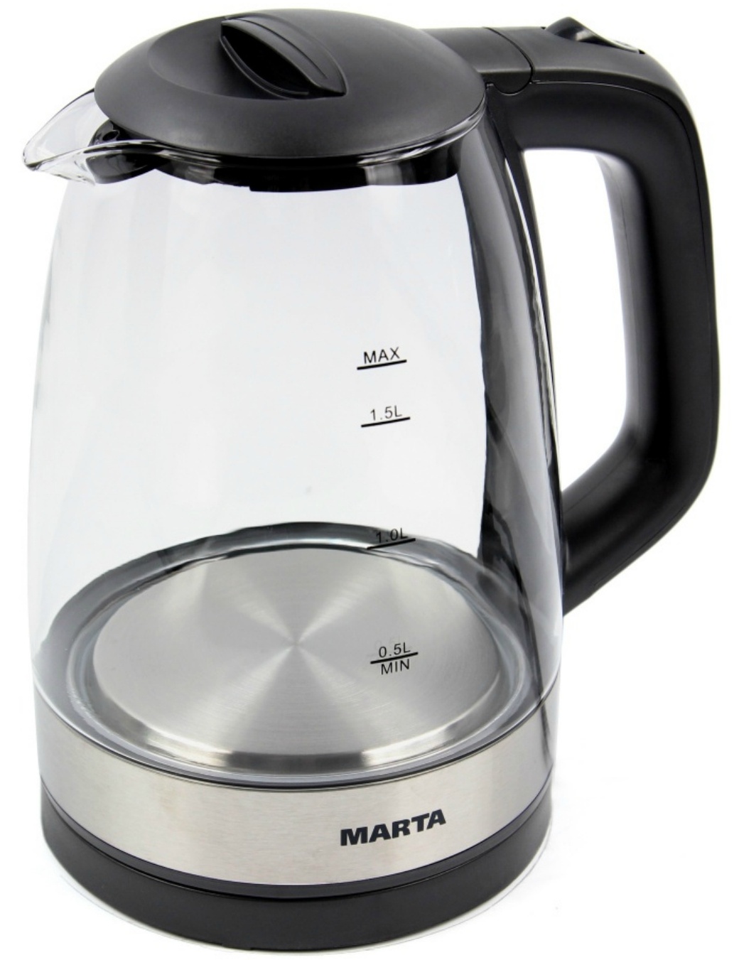 Чайник MARTA MT-1098 черный жемчуг фото