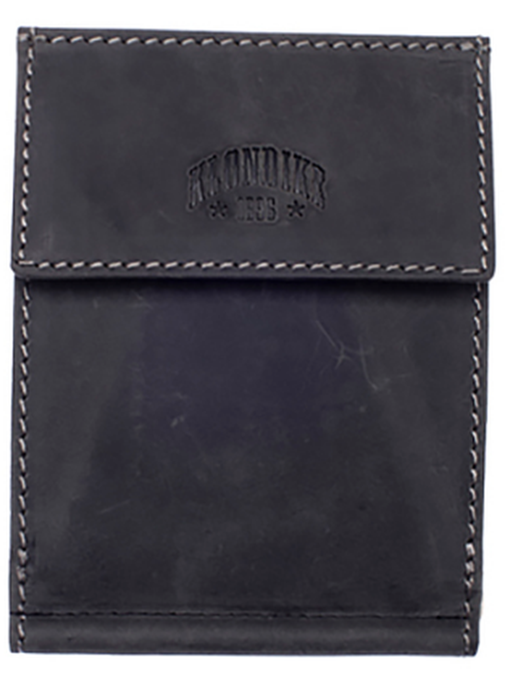 Бумажник Klondike Yukon, с зажимом для денег, черный, 12х1,5х9 см фото