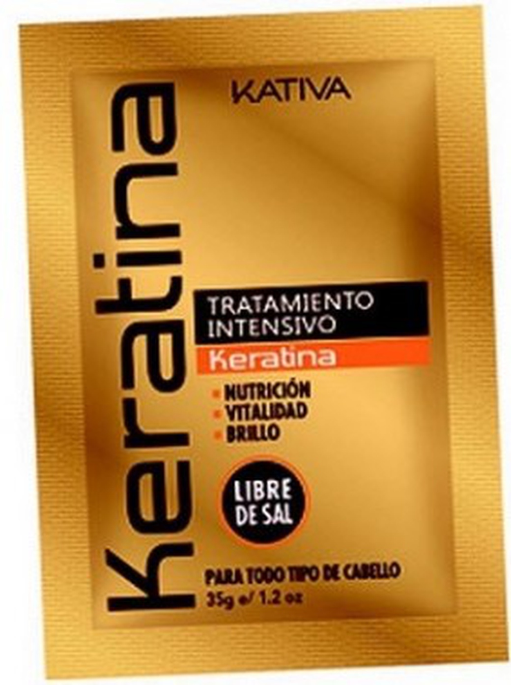 Интенсивно восстанавливающий уход с кератином для поврежденных и хрупких волос 35г Kativa KERATINA (упаковка 12шт) фото