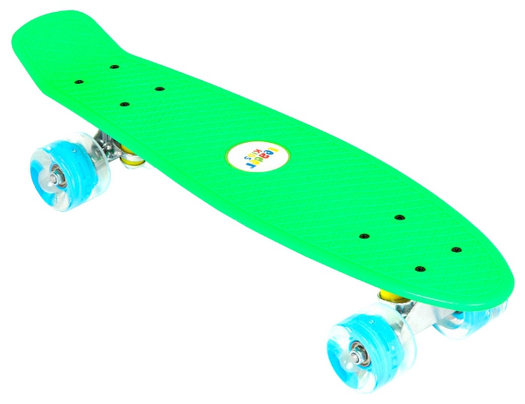 Leader Kids JC-001 - скейтборд со светящимися колесами Green (зеленый) фото