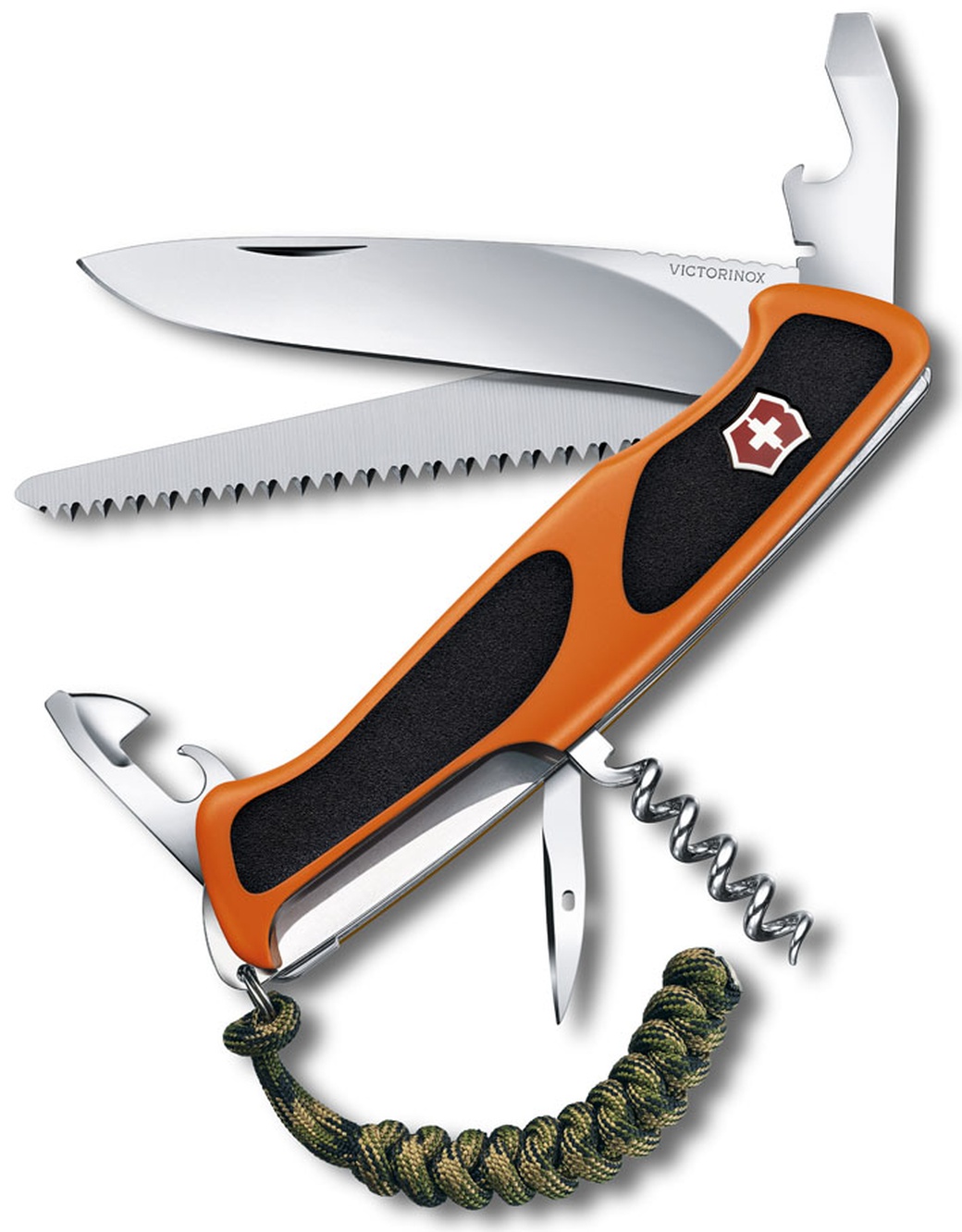 Нож Victorinox RangerGrip 55 Autumn Spirit SE2019, 130 мм, 12 функций, оранжевый (подар. упаковка) фото