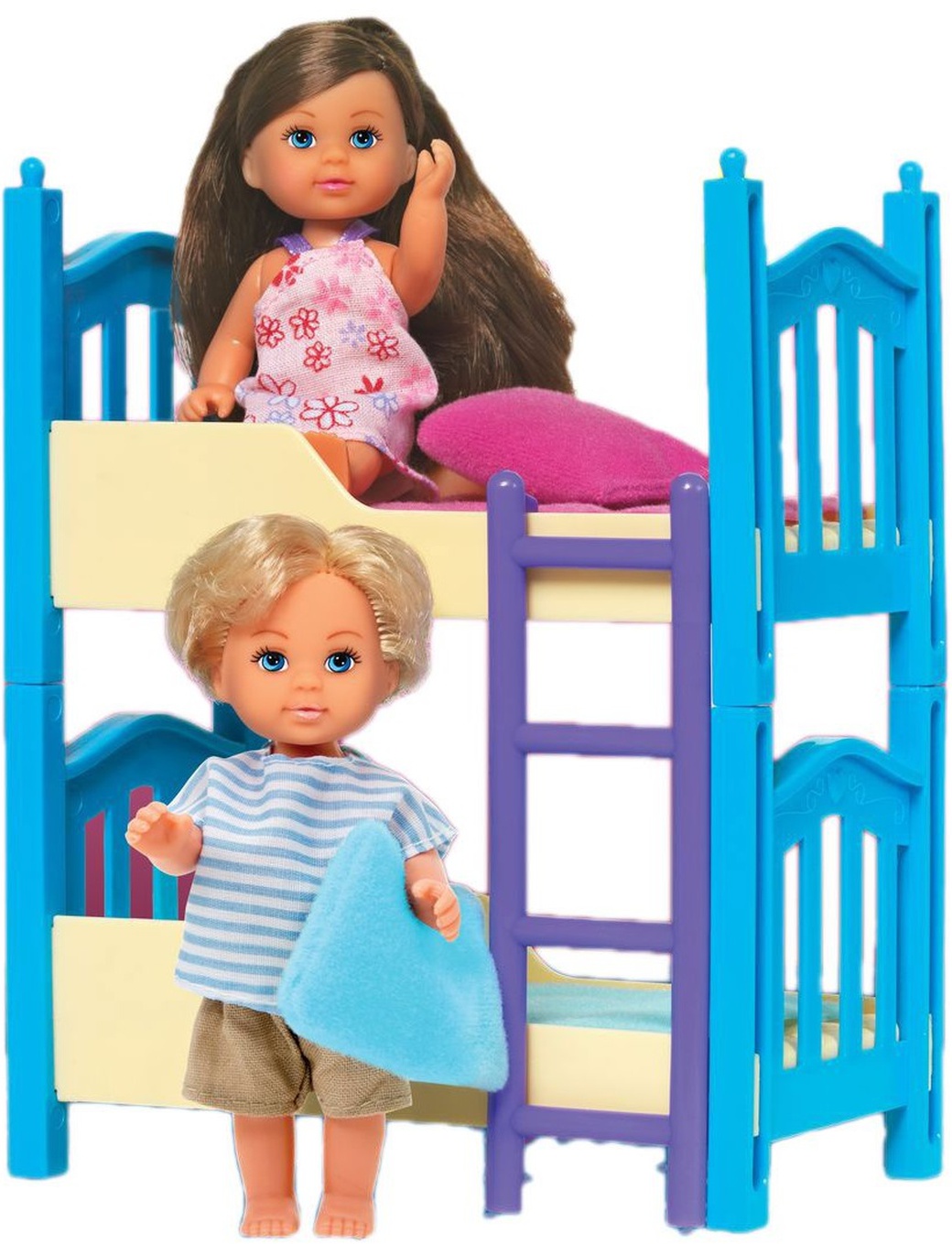 Simba Кукла Еви с братиком, набор с двухъярусной кроваткой фото
