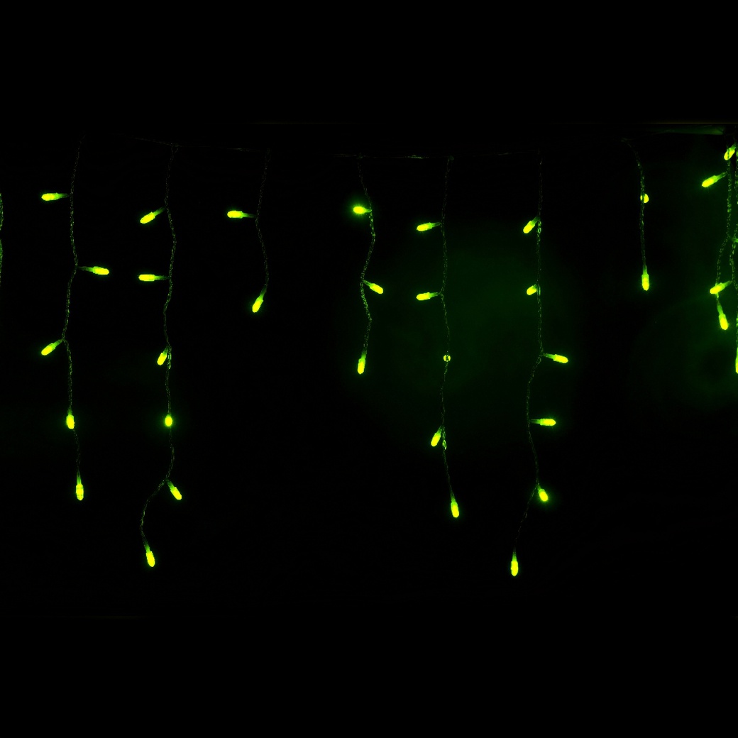 Гирлянда Sh Lights "Сосульки", 100 жёлтых светодиодов, 20 нитей, последоват. подкл. (до 20 гирлянд), уличная, OIC100LSE-Y-T-I4 фото