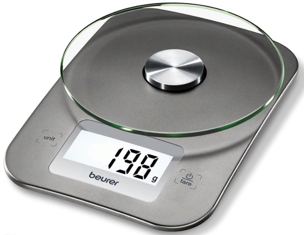 Весы кухонные электронные Beurer KS26 макс.вес:5кг серебристый фото