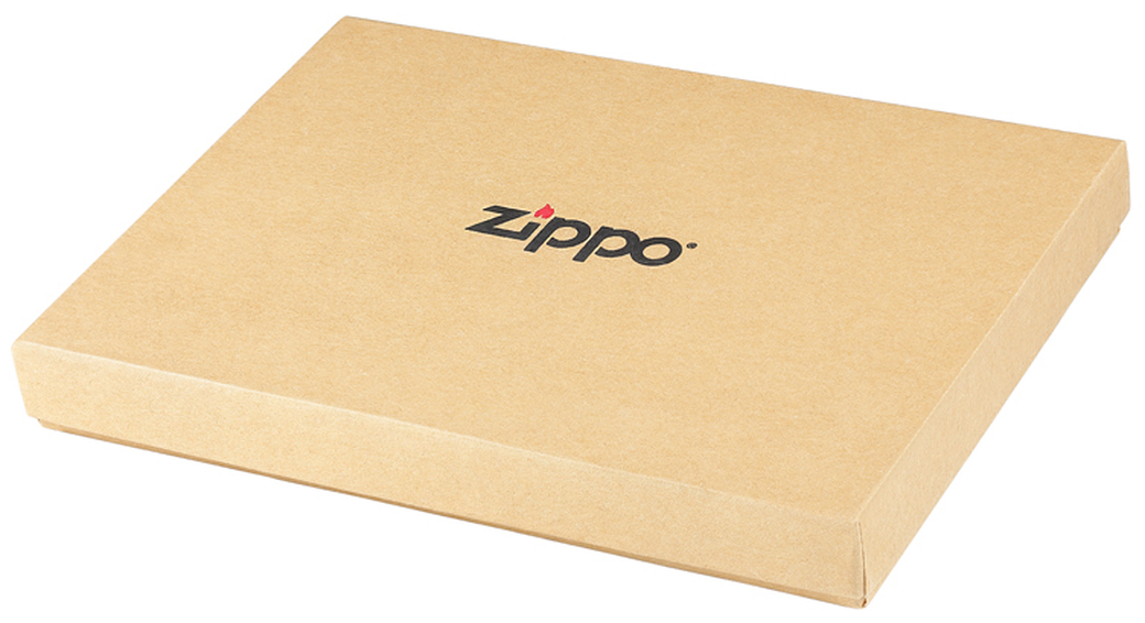 Кисет Zippo, чёрный, натуральная кожа, 17x2x8,5 см фото