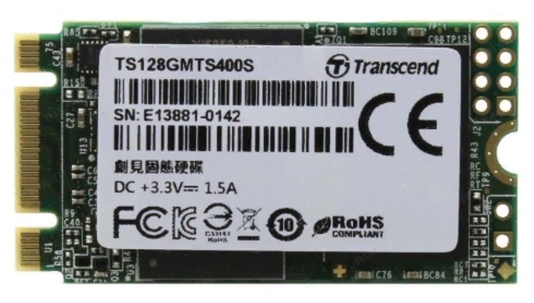 Жесткий диск SSD M.2 Transcend 128Gb (TS128GMTS400S) фото