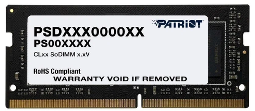 Память оперативная DDR4 32Gb SO-DIMM Patriot Signature 3200MHz (PSD432G32002S) фото