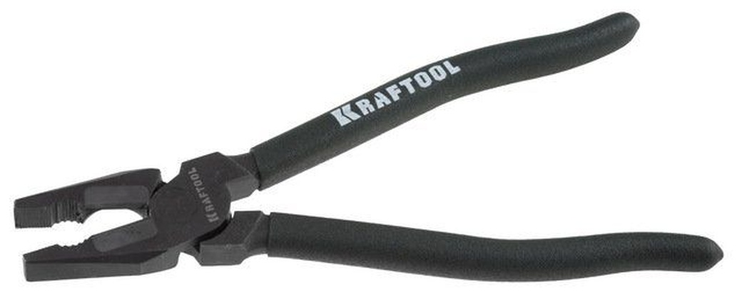 Плоскогубцы KRAFTOOL "KarbMax" комбинированные, с твердосплавными вставками, покрытие оксидированное с полировкой, 220мм фото