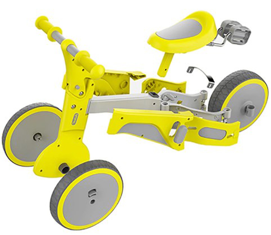 Детский велосипед Mijia 700Kids Child Deformable Balance Car Tricycle 2 In 1 желтый фото