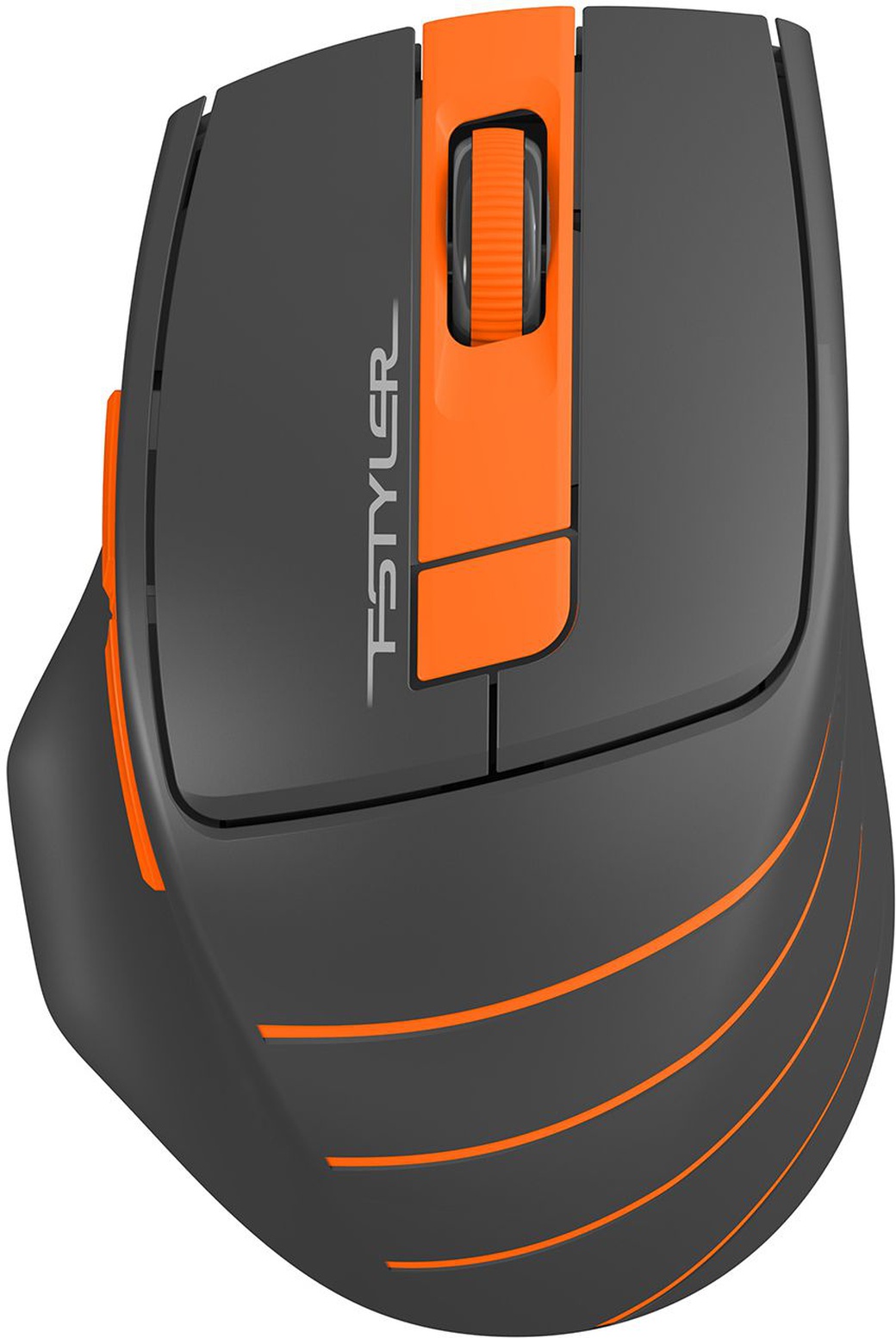 Беспроводная мышь A4Tech Fstyler FG30S, серый/оранжевый фото