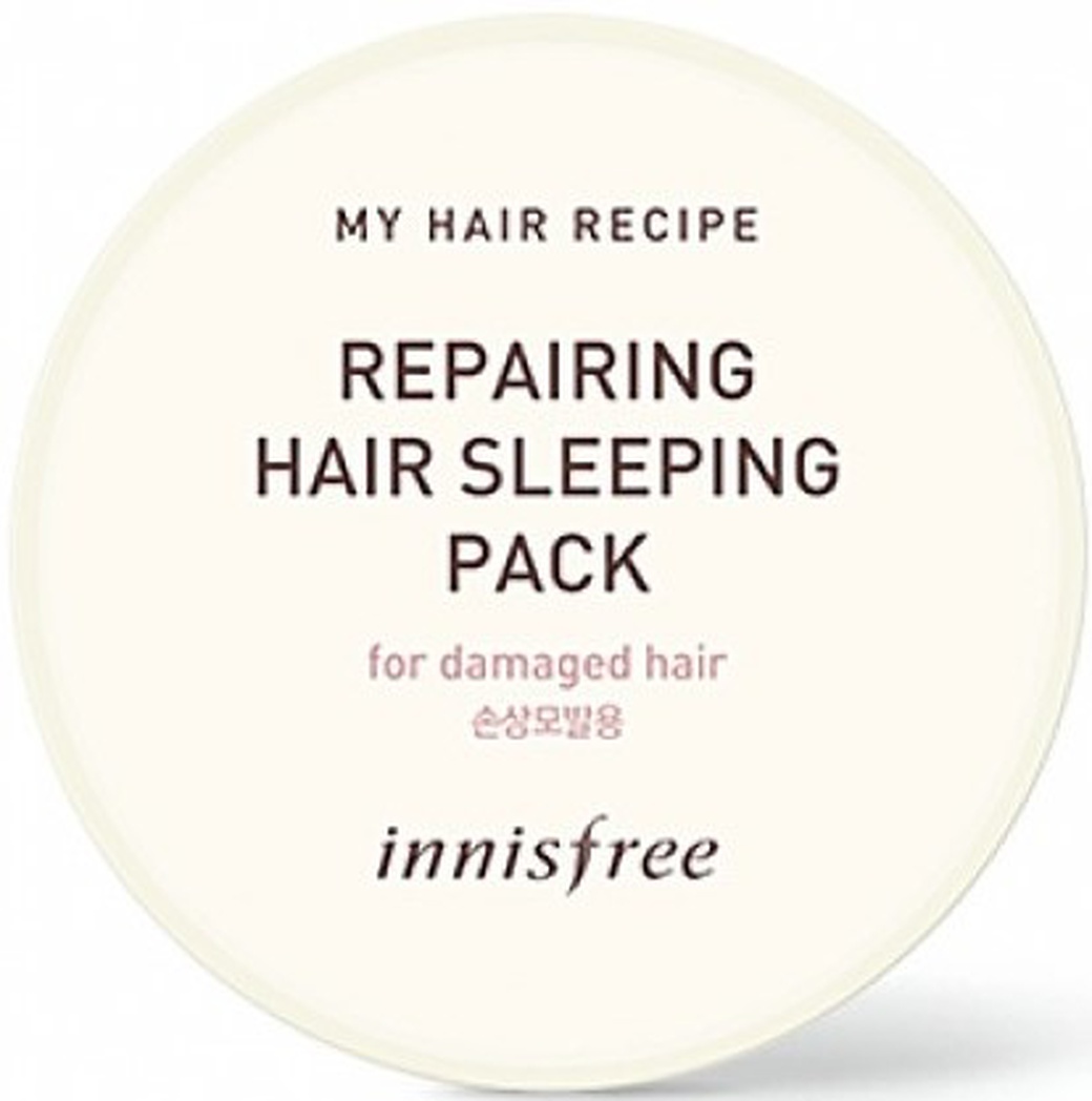 Innisfree Интенсивная ночная маска для поврежденных волос My Hair Recipe Repairing Hair Sleeping Pack For Damaged Hair фото
