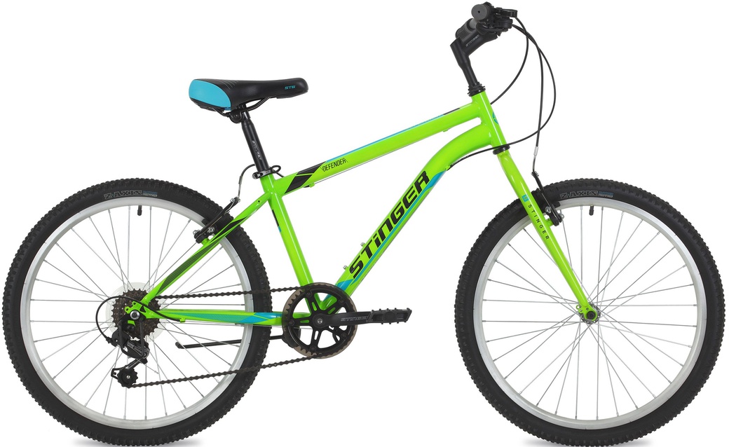 Велосипед Stinger 24" Defender, 14", зеленый, TY21//TS38 24SHV.DEFEND.14GN8 фото