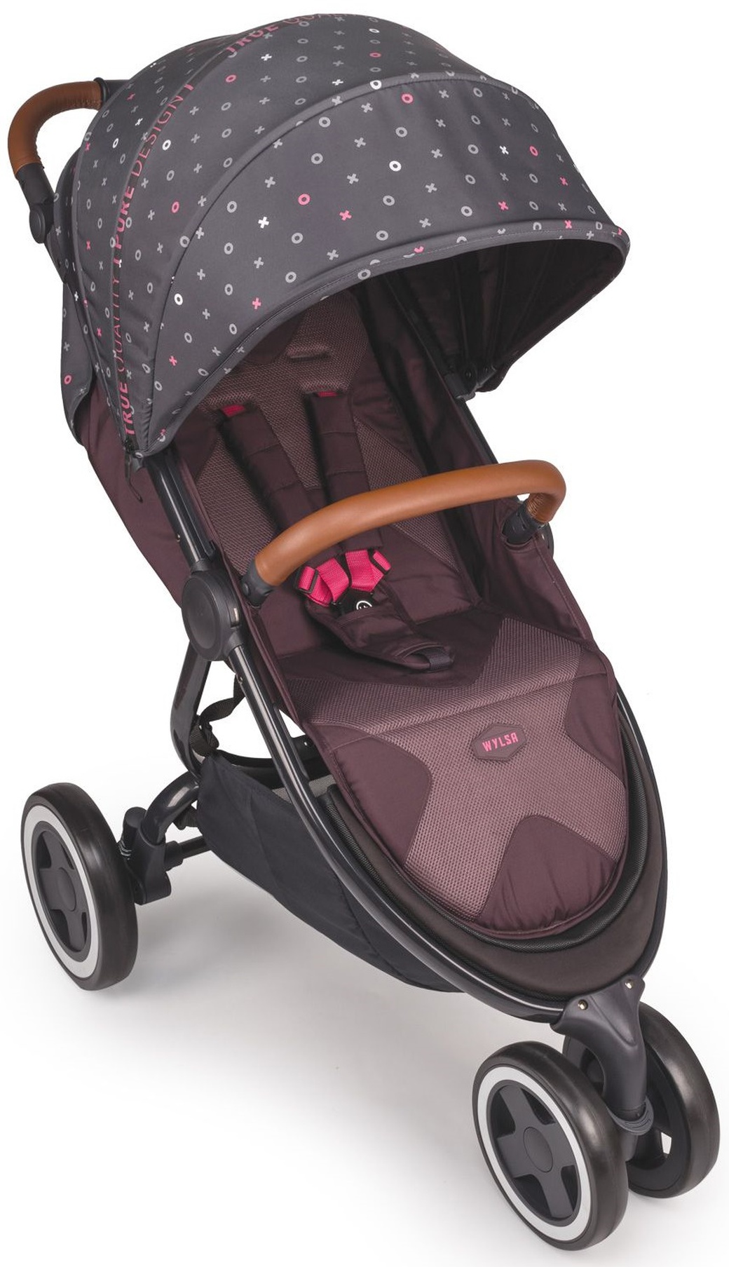 Happy Baby Wylsa - прогулочная коляска бордовый фото