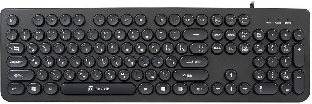 Клавиатура Оклик 400MR, черный фото