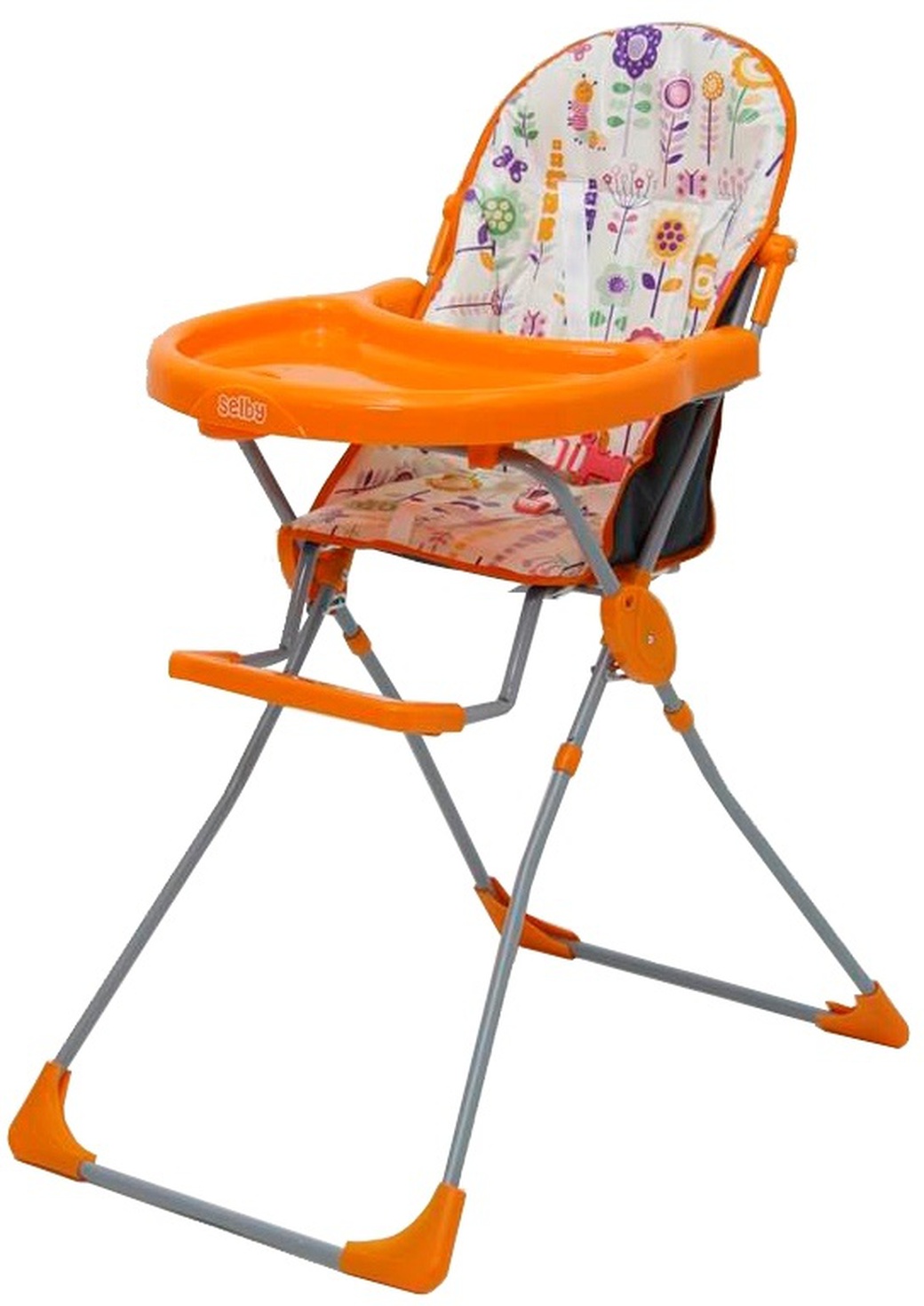 Selby 152 - стульчик для кормления Яркий луг, (оранж) фото