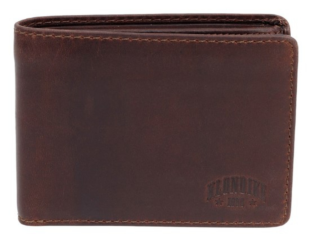 Бумажник Klondike Digger Angus, темно-коричневый, 12х9x2,5 см фото