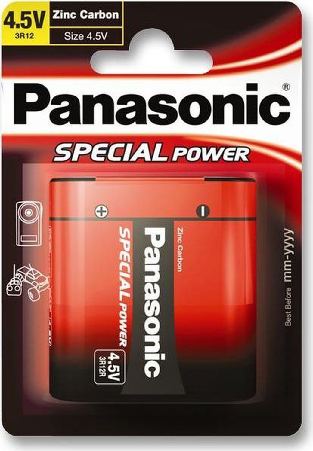 Батарейки Panasonic 3R12REL/1BP 3R12 солевые Red Zink в блистере 1шт фото
