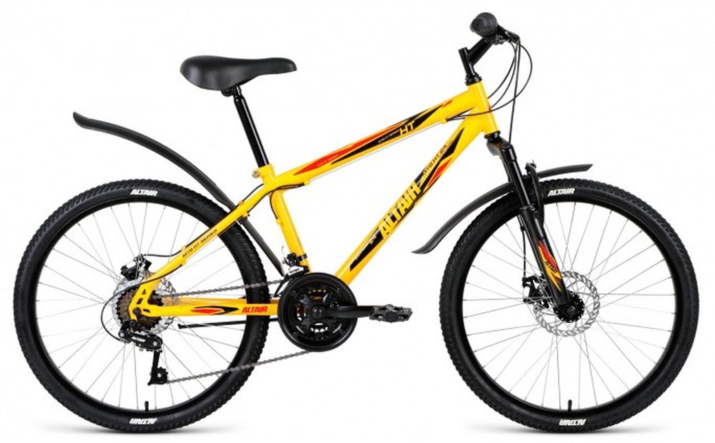 Велосипед 24" Altair MTB HT 24 3.0 Disc 18 ск 17-18 г 14' Желтый RBKN81N4P006 фото